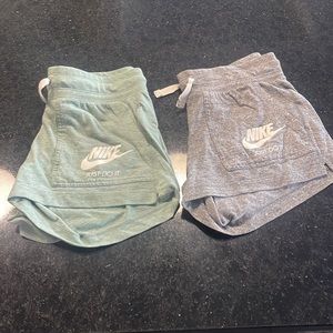 Two Nike Women’s cozy short. Size XS.